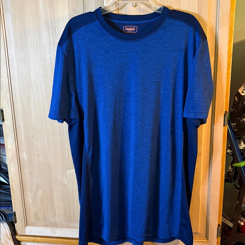 The Foundry Supply Co. Blue Crew Neck Tee